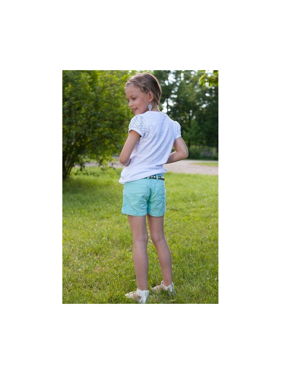 Mint girls\' shorts DZ6015 - Online store - Boutique